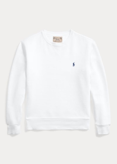 Sudaderas Polo Ralph Lauren Hombre Blancos - Garment-Dyed Fleece - EGRHA1476